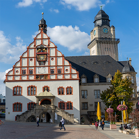 Foto Gebeude Rathaus im Plauen, Vogtland